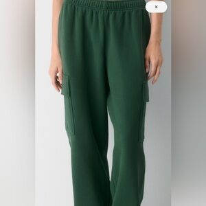 Aritzia Forest Green Cargo Joggers